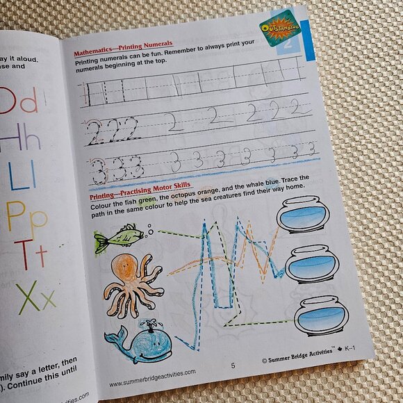 4/$25 Summer K-1 Bridge Activities - Learning Numbers and Letters - Picture 5 of 13